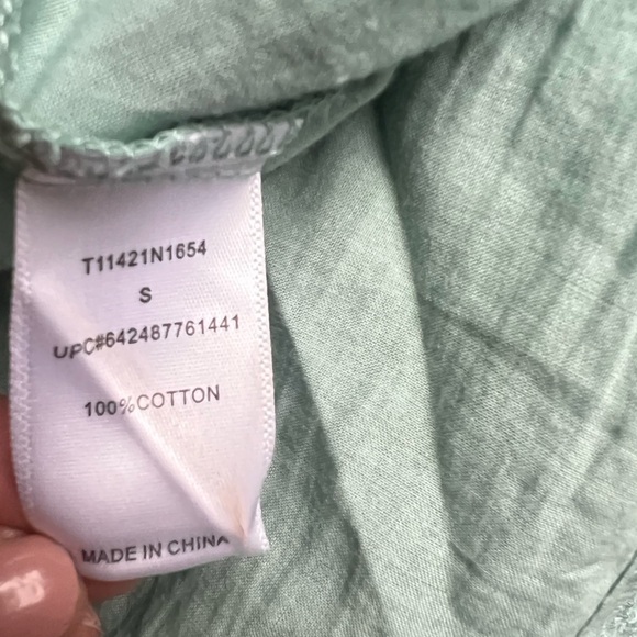 Tart Women's Blue Mia Eyelet Cotton Shift Dress Size Small - Picture 8 of 9